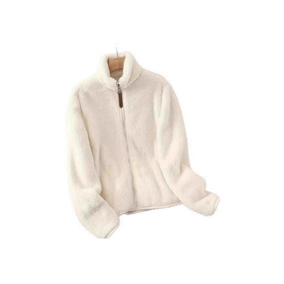 Veste en polaire pour femme avec col haut et fermeture éclair Chic & Stil