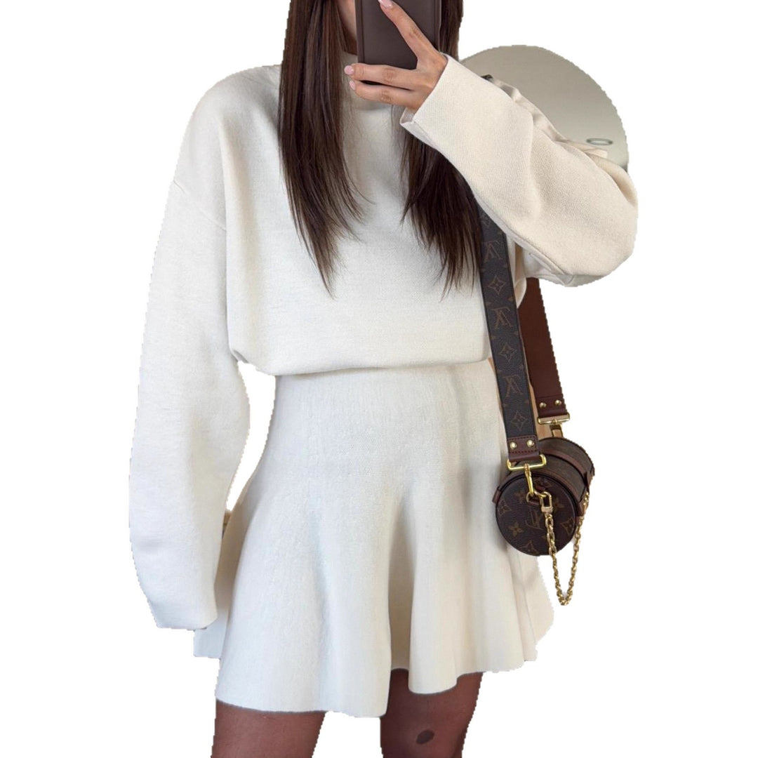 Robe en tricot stylée pour femme avec capuche Chic & Stil