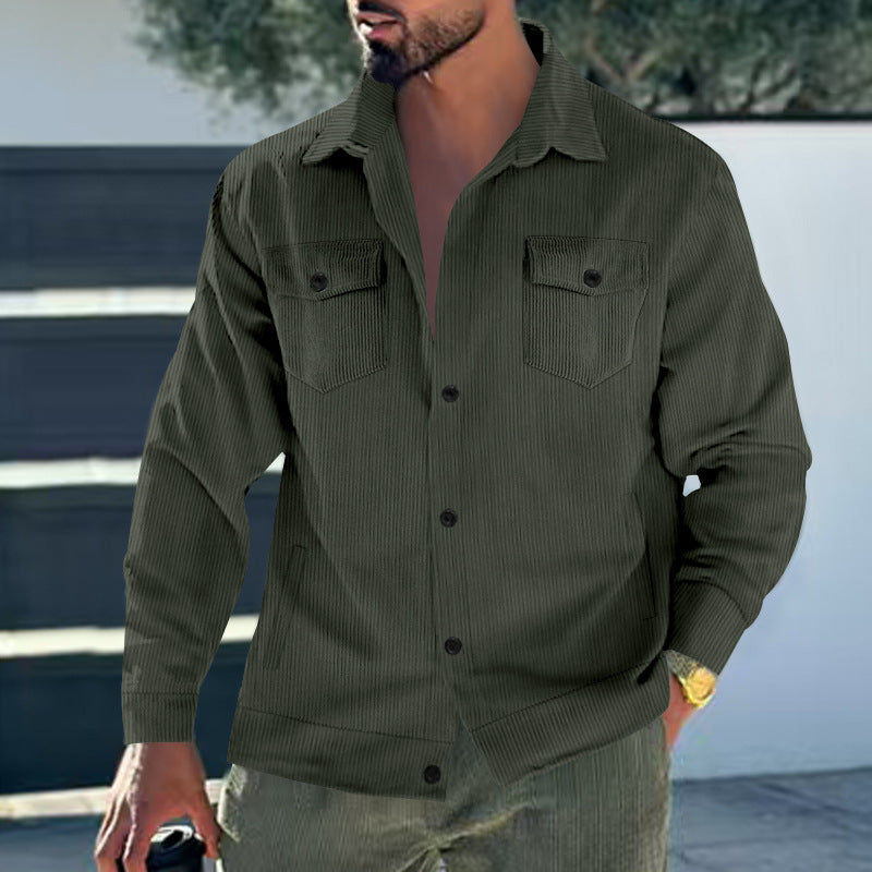 Vintage style men's jacket with practical pockets and structured design Lune London