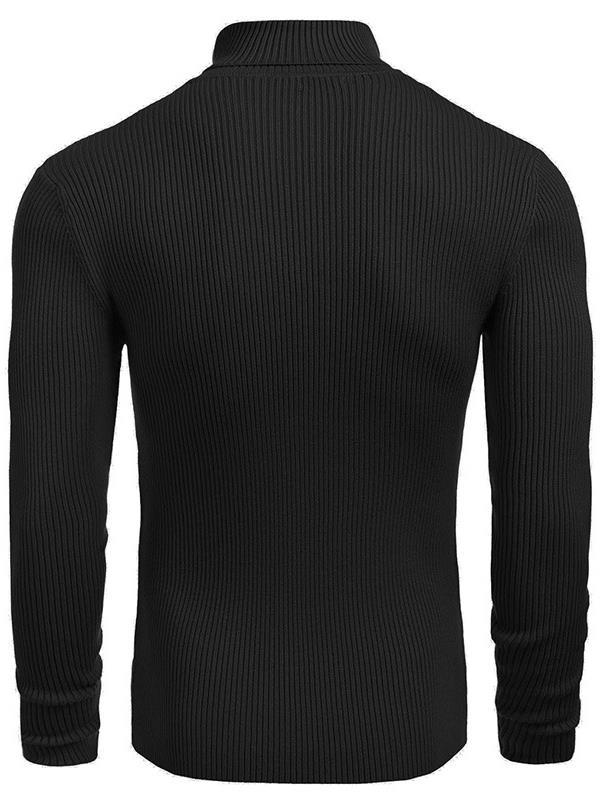 Ladies High-Quality Turtleneck Sweater with Ribbed Structure Lune London