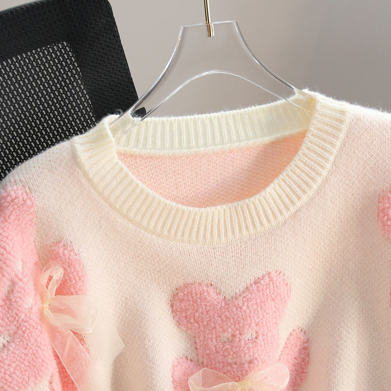 Ladies Cozy sweater with bear patterns Lune London