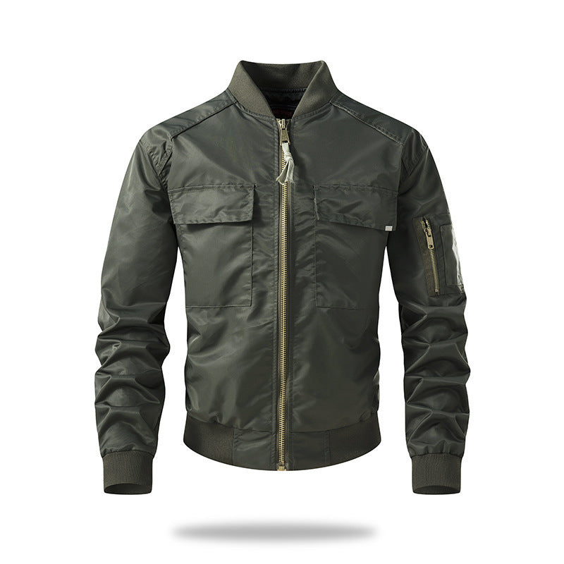 Lightweight and durable bomber jacket for men with Lune London technical details