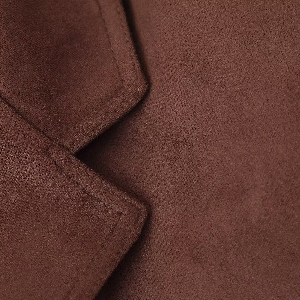 Elegant suede blazer jacket for women Lune London