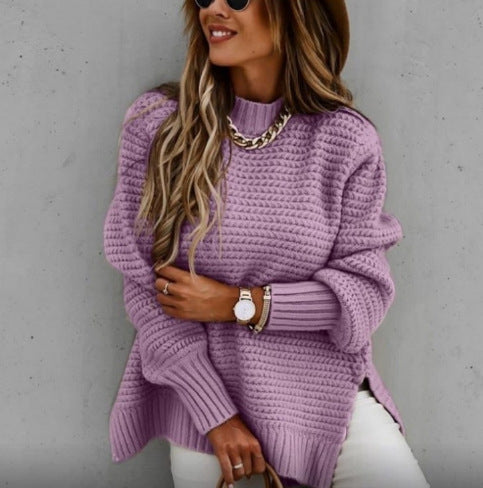 Ladies Sweater in patterned knit Lune London