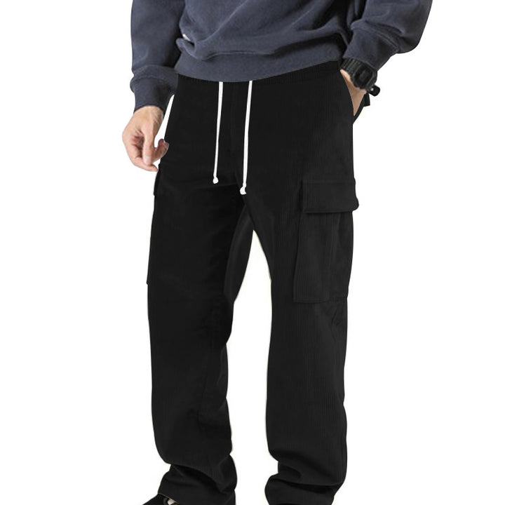 Casual cargo pants for men with elastic waist and practical pockets Lune London