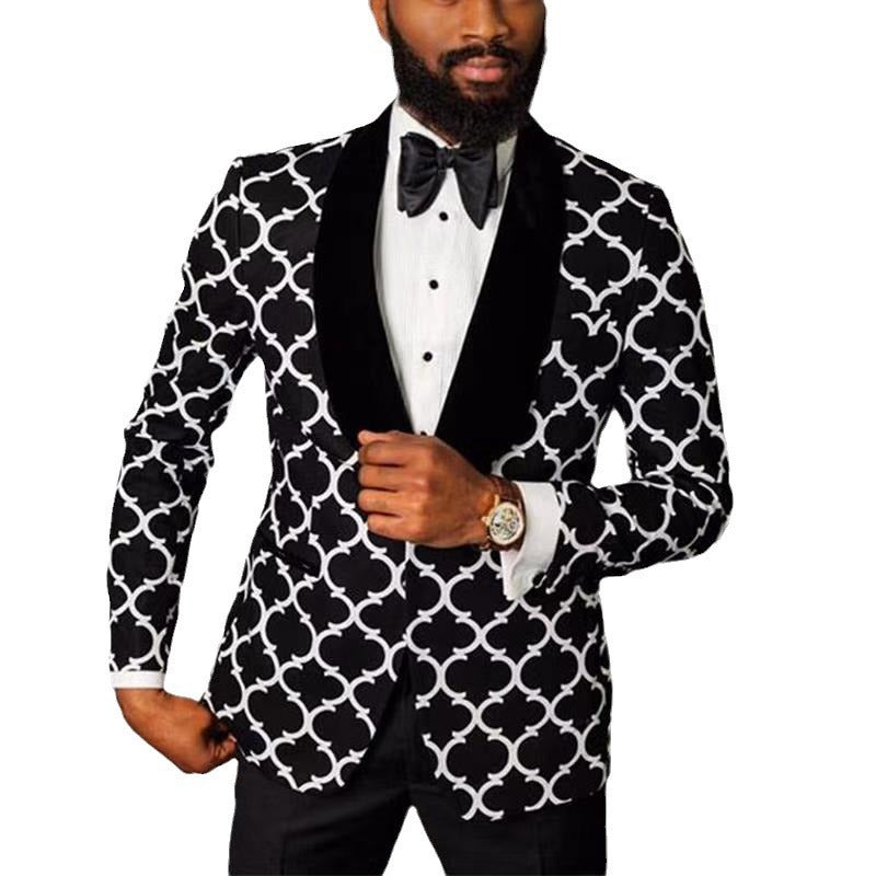 Elegant blazer for men with eye-catching pattern Lune London