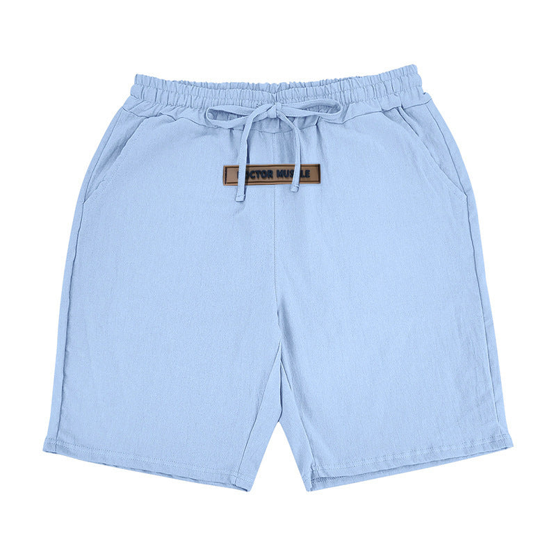 Comfortable men's leisure shorts with elastic waistband and practical side pockets Lune London