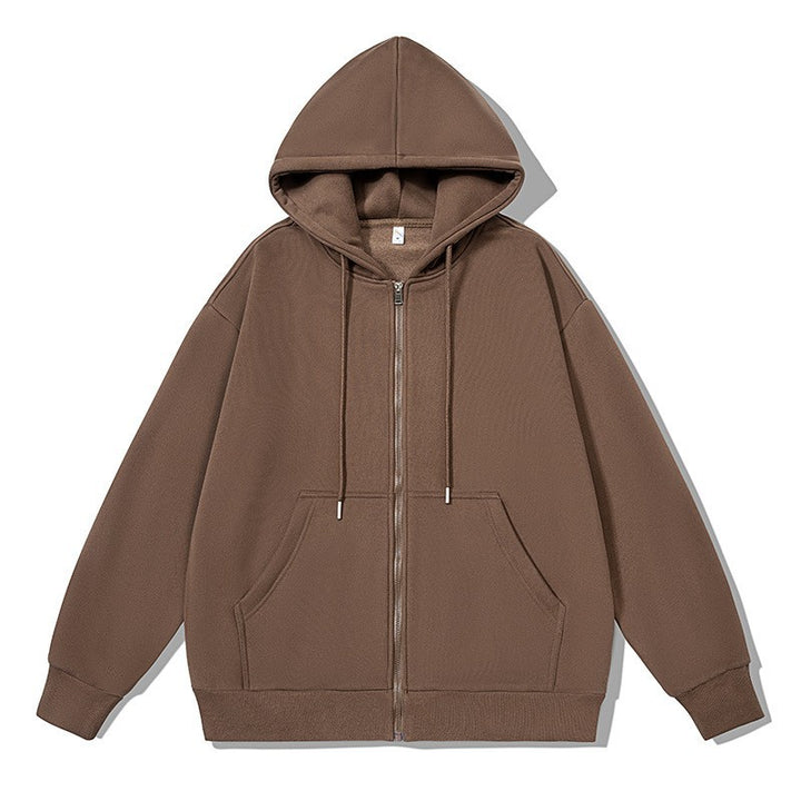 Women's zip hoodie with practical pockets and soft inner lining Chic & Stil