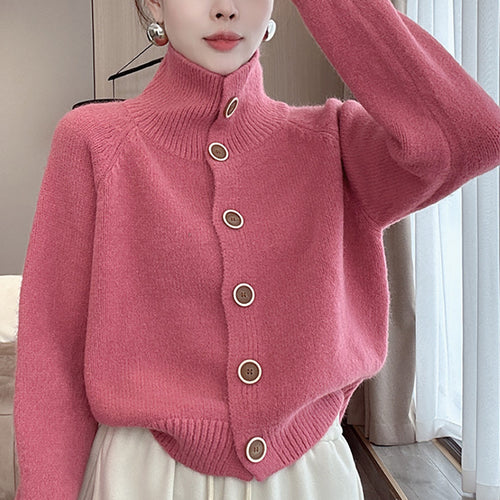 Fashion knit cardigan for women with button details and relaxed fit Lune London