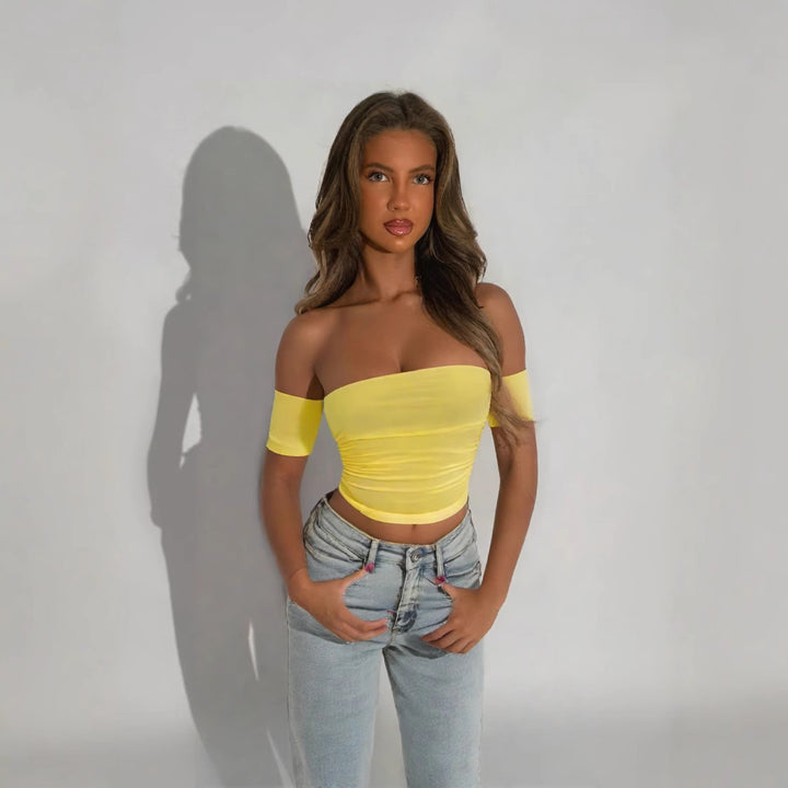 Women Off-Shoulder Body with figure-hugging cut Lune London