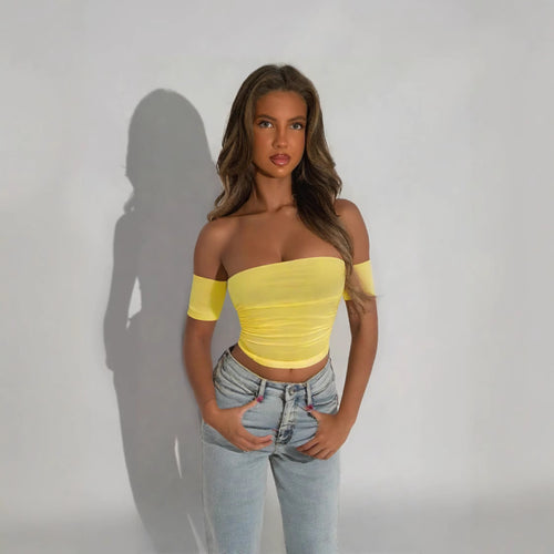 Women Off-Shoulder Body with figure-hugging cut Lune London