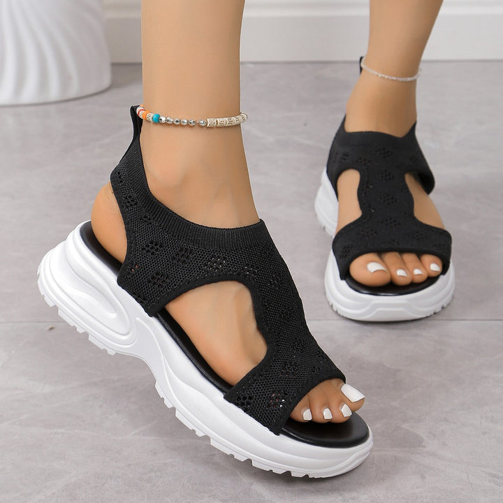 Comfortable sporty sandals for women with breathable material upper and non-slip sole Chic and Style