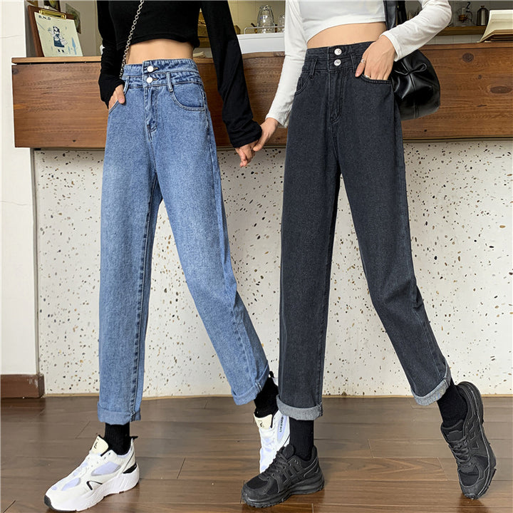 Jean Mom taille haute pour femmes avec ourlets amovibles Chic & Stil