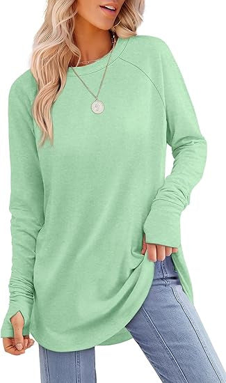 Women's casual long sleeve t-shirt with modern cut Lune London