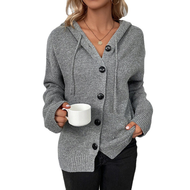 Ladies trendy knitted jacket with an oversized fit and practical pockets Lune London