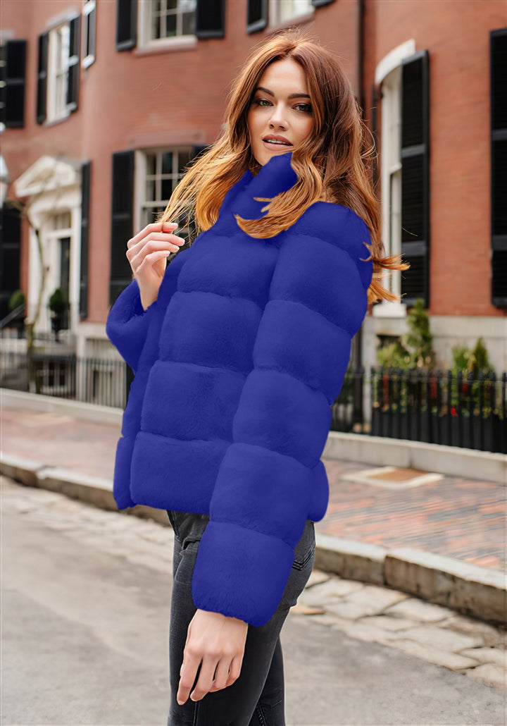Ladies Chic High Collar Padded Jacket