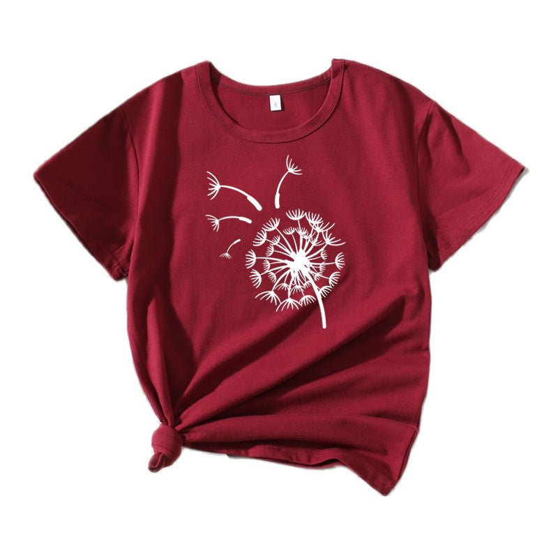 Women Graphic T-Shirt Dandelion Relaxed Fit Lune London