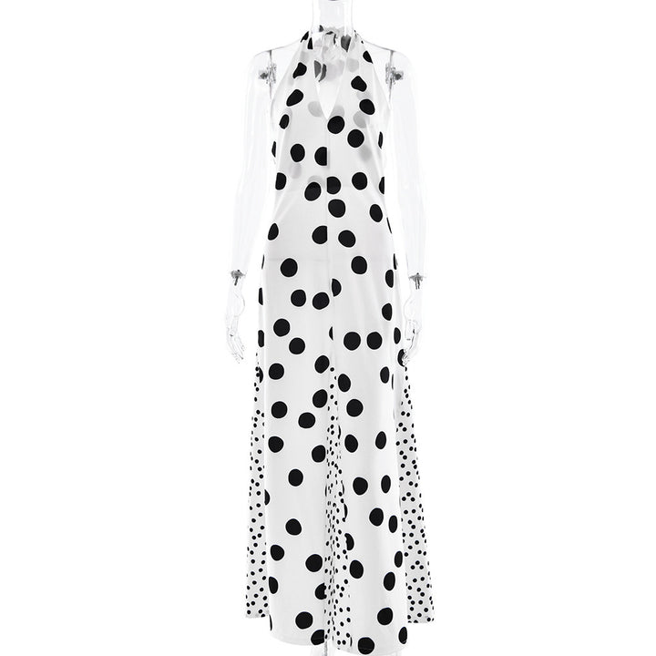 Robe maxi d'été pour femmes avec des accents floraux et un décolleté profond Chic & Stil