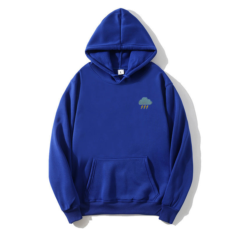 Ladies hoodie with creative cloud design Chic & Stil