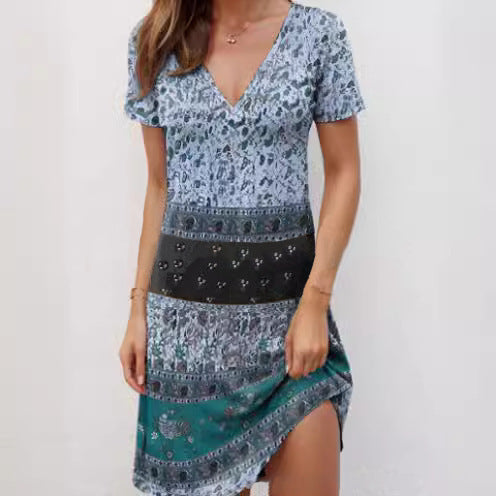 Summer dress for women with V neck Lune London