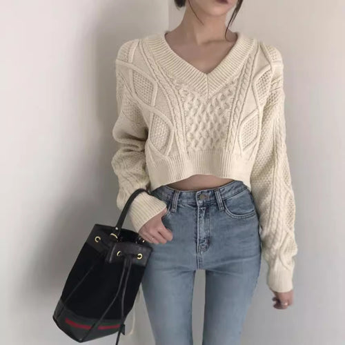 Femme Long Cardigan avec Ceinture à La Taille et Motif de Câble Elaboré Chic & Stil