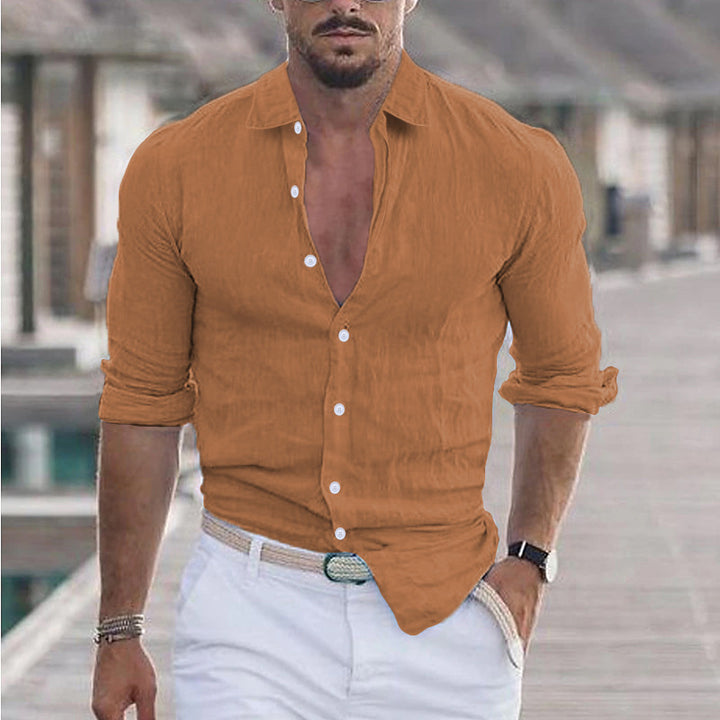 Men's Lightweight Linen Button Shirt Lune London