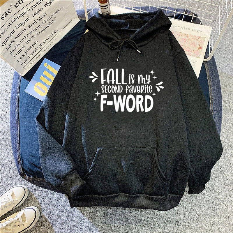 Women's hoodie with funny slogan and casual cut Chic & Stil