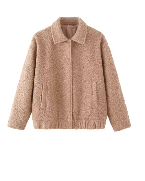 Teddy jacket for women, durable and cozy, with elastic waistband Lune London