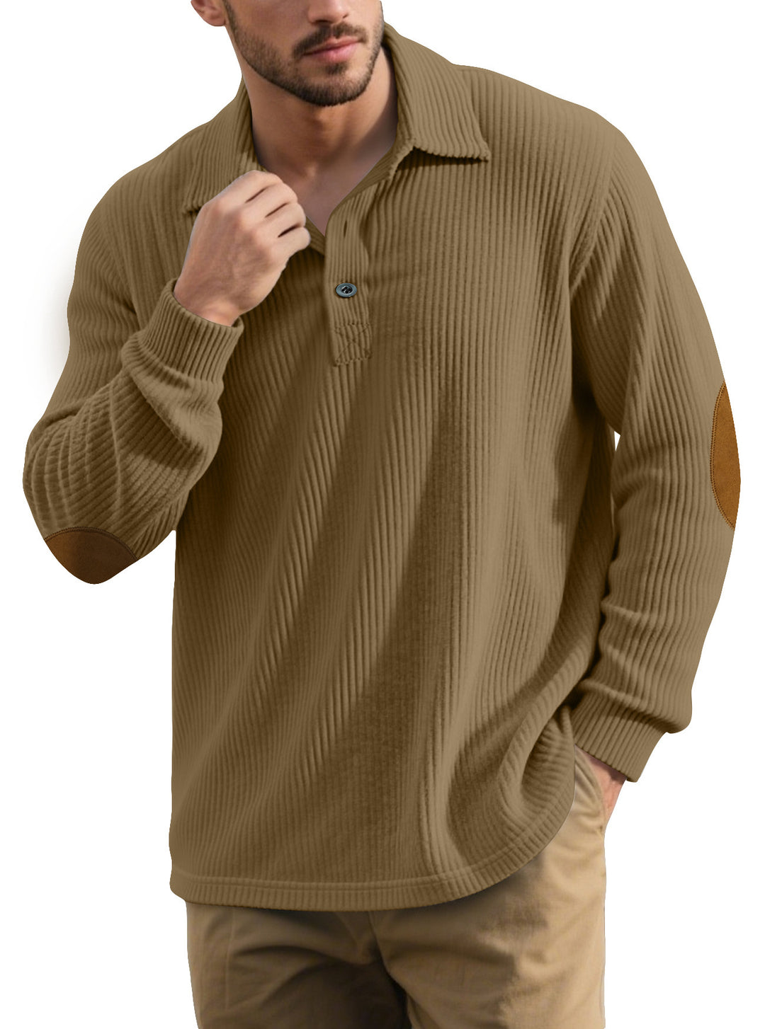Men's Long Sleeve Polo Lune London