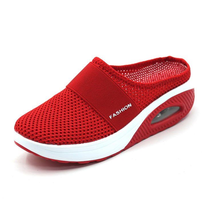 Ladies Comfortable Wellness Sandals with Air Mesh Surface and Cushioning Sole Lune London