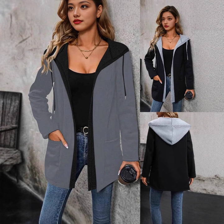 Casual hooded jacket for women with practical pockets and modern cut Lune London