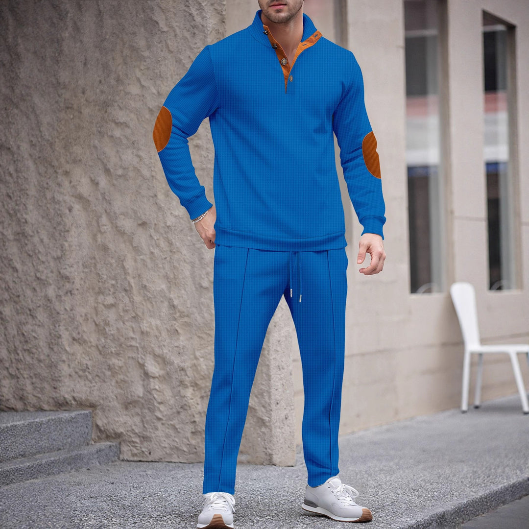 Men's sports suit with a modern cut and stylish contrasting details Lune London