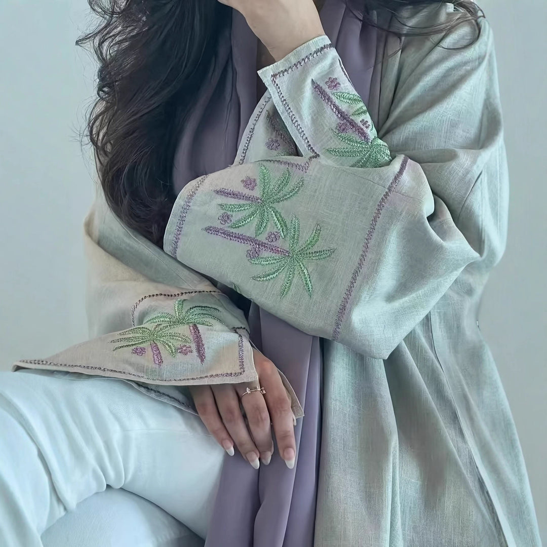 Ladies elegant Kaftan jacket with elaborate embroidery details Lune London