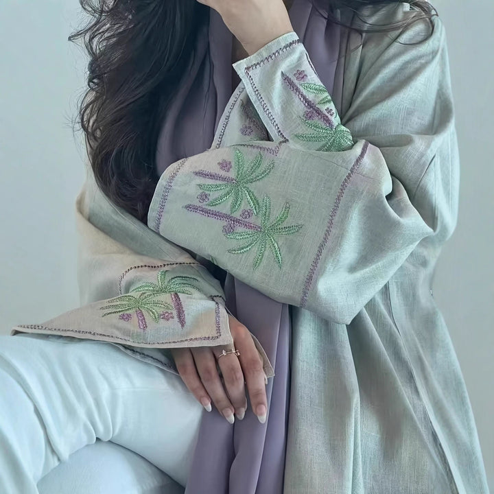 Ladies elegant Kaftan jacket with elaborate embroidery details Lune London