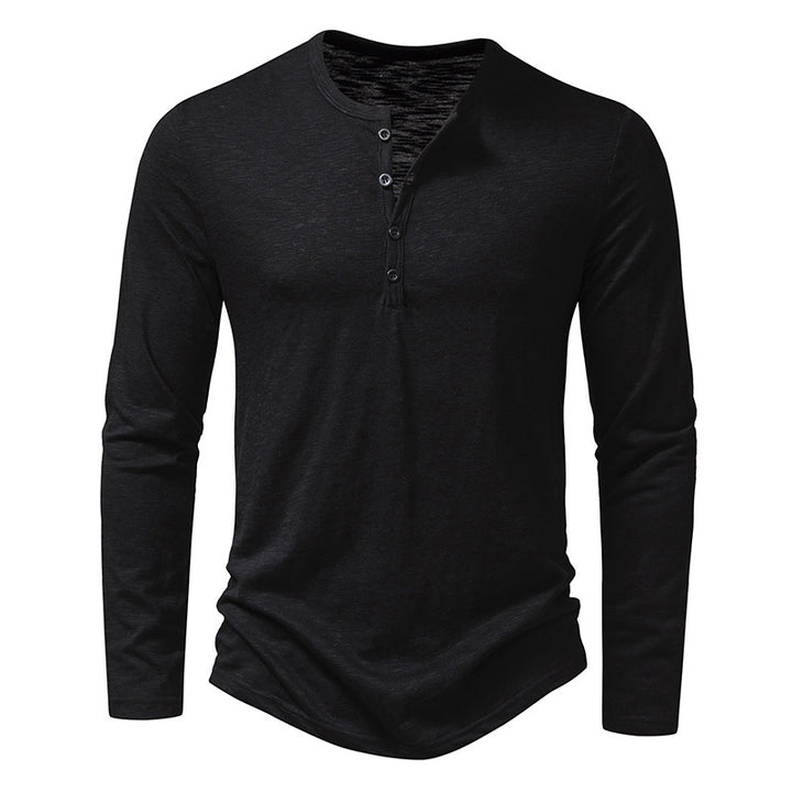 Men's long sleeve shirt with button placket Lune London