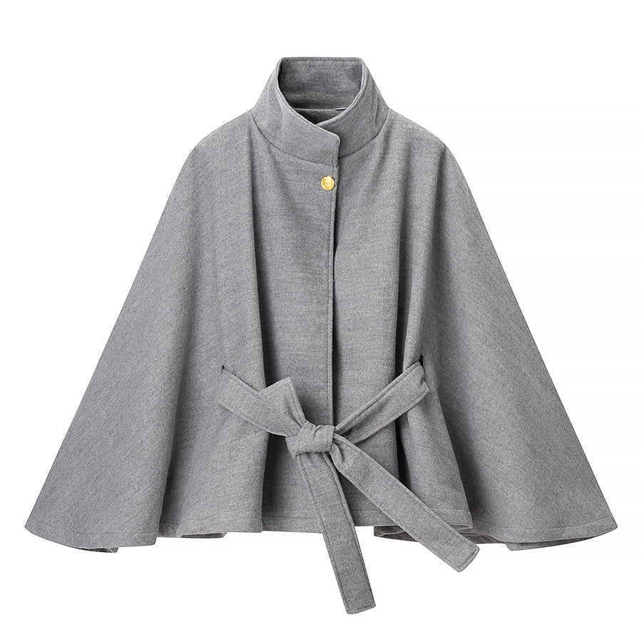Veste cape élégante pour femmes avec ceinture ajustable Chic & Stil