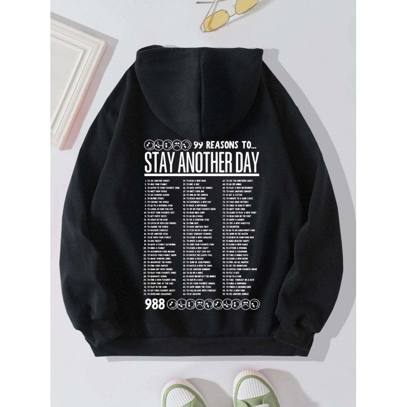 Women's hoodie with original design and inspiring message Chic & Stil