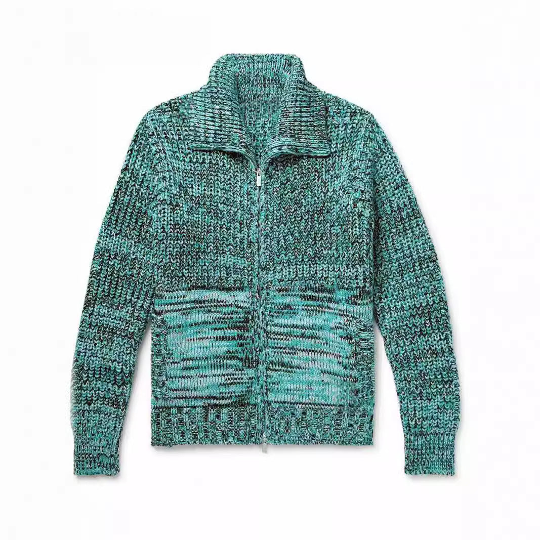 Women’s knit jacket with high collar Lune London