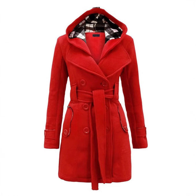 Women Elegant and Comfortable Short Transition Jacket with Hood Lune London
