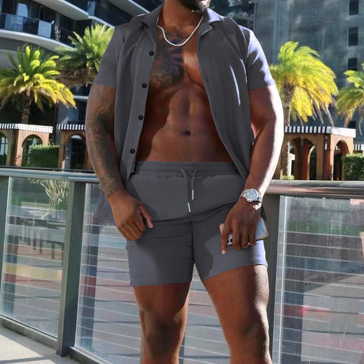 Men's casual short sleeve shirt and shorts Lune London