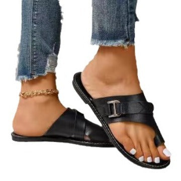 Lune London leather casual sandals for women