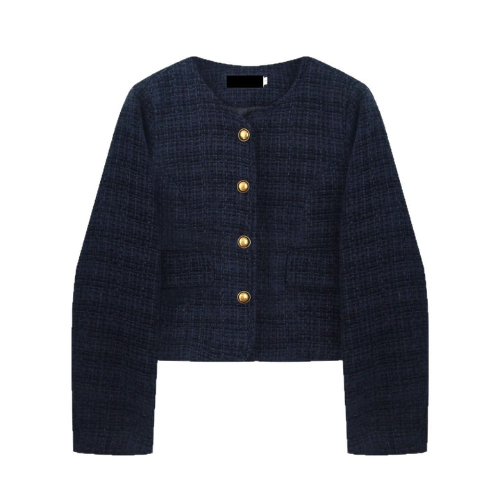 Blazer court pour femmes avec boutons dorés Chic & Stil
