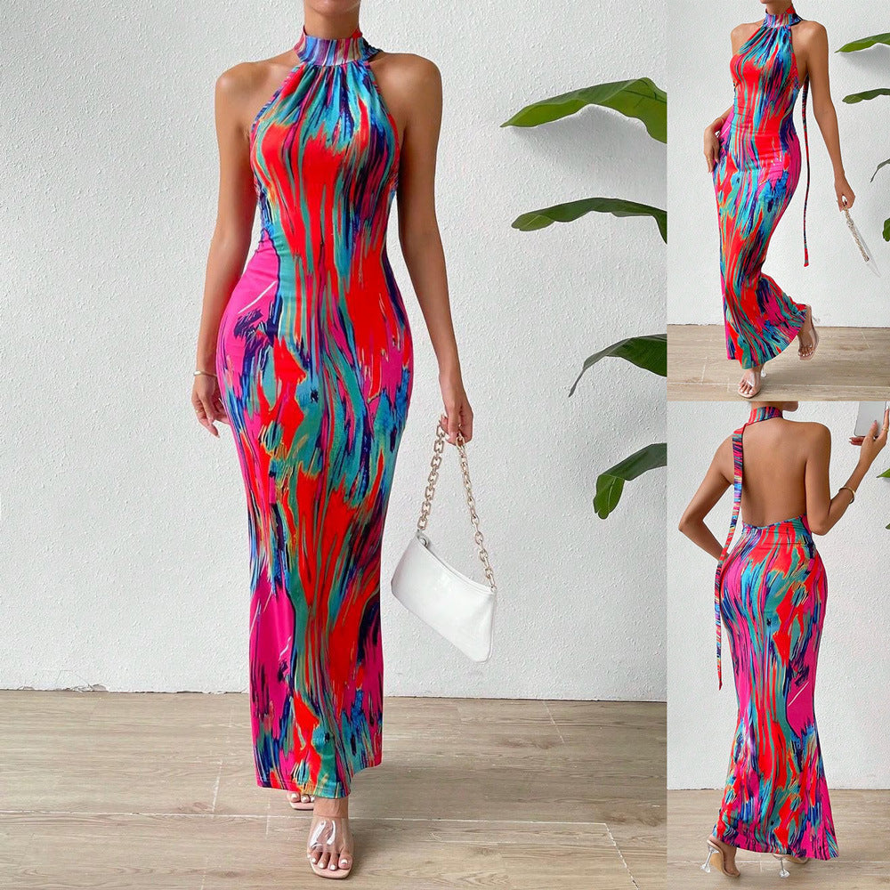 Lune London high neck bodycon maxi dress