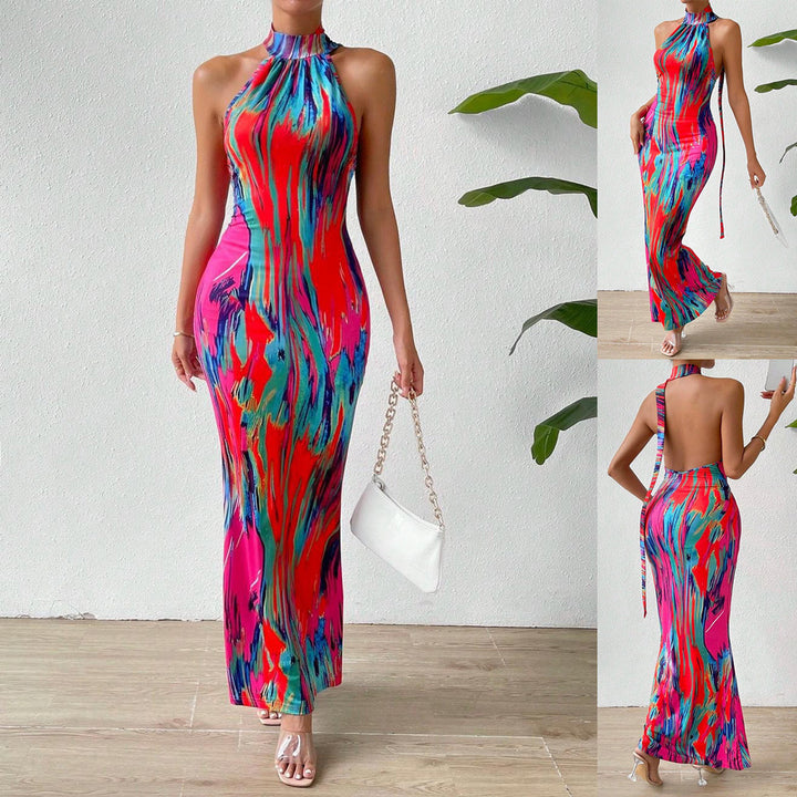 Lune London high neck bodycon maxi dress