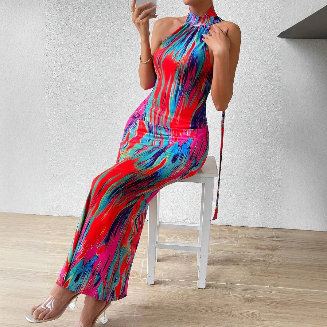 Lune London high neck bodycon maxi dress