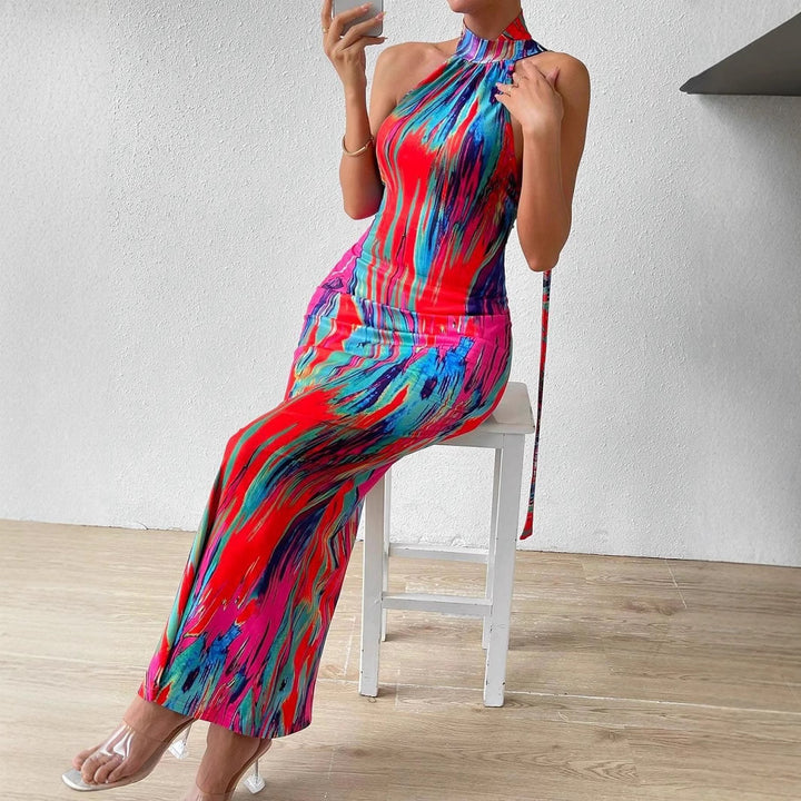 Lune London high neck bodycon maxi dress