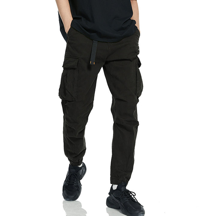 Men's cargo pants with elastic waistband and deep pockets Lune London