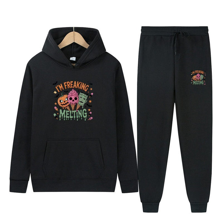 Women’s hoodie set with creative Halloween motifs Chic & Stil