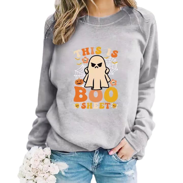 Sweatshirt pour femmes avec impression esprit automnal et coupe décontractée Chic & Stil