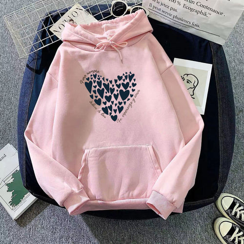 Women's hoodie with creative heart design Chic & Stil